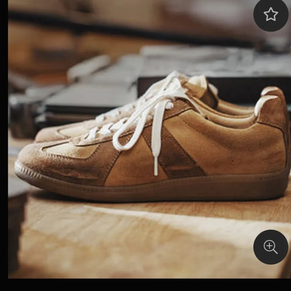 Handmade Leather Burnished Unisex Leather Walking Athleisure Casual Sneaker - Picture 12 of 12